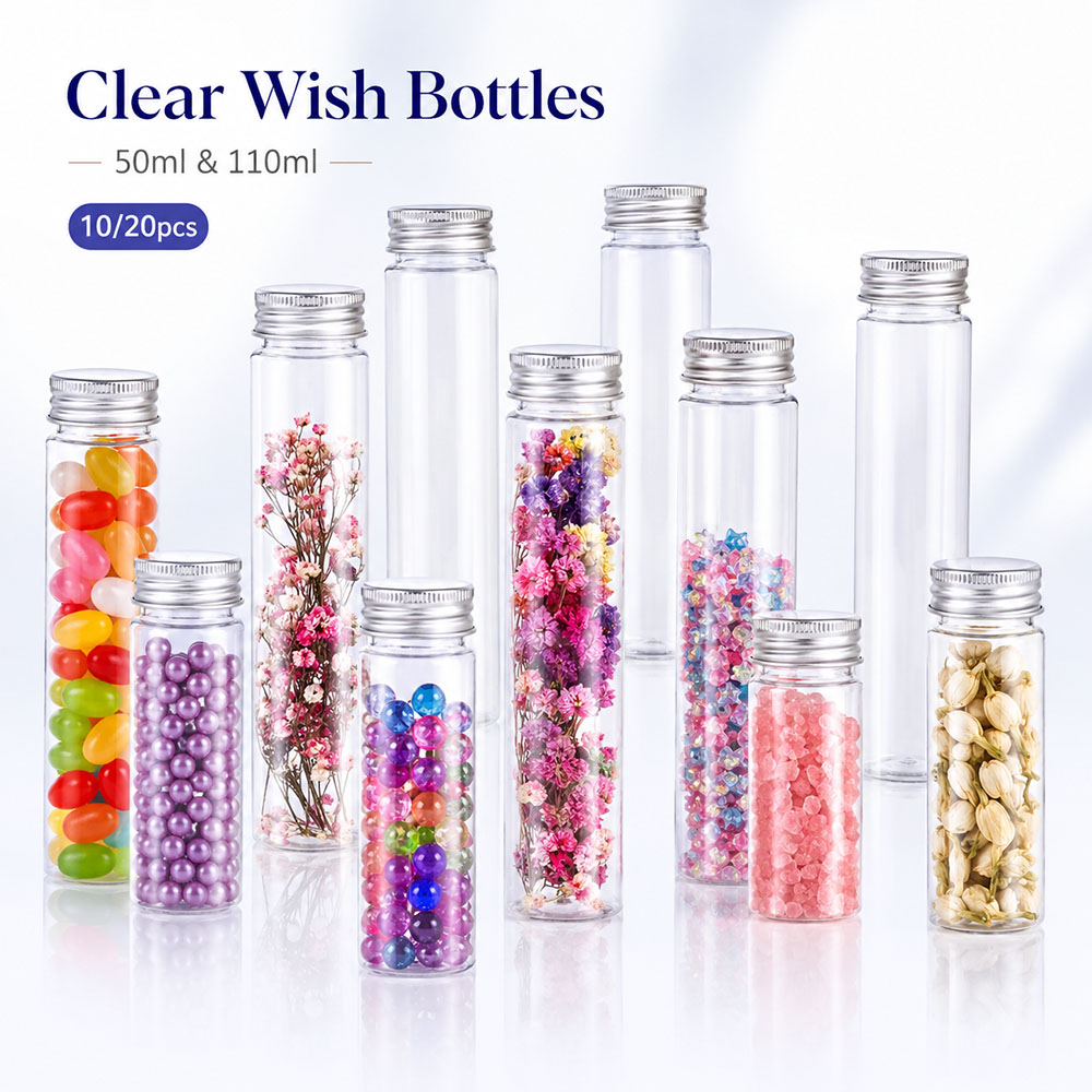 Wedding Decoration Supply - 20 Stück 50 ml/100 ml transparente