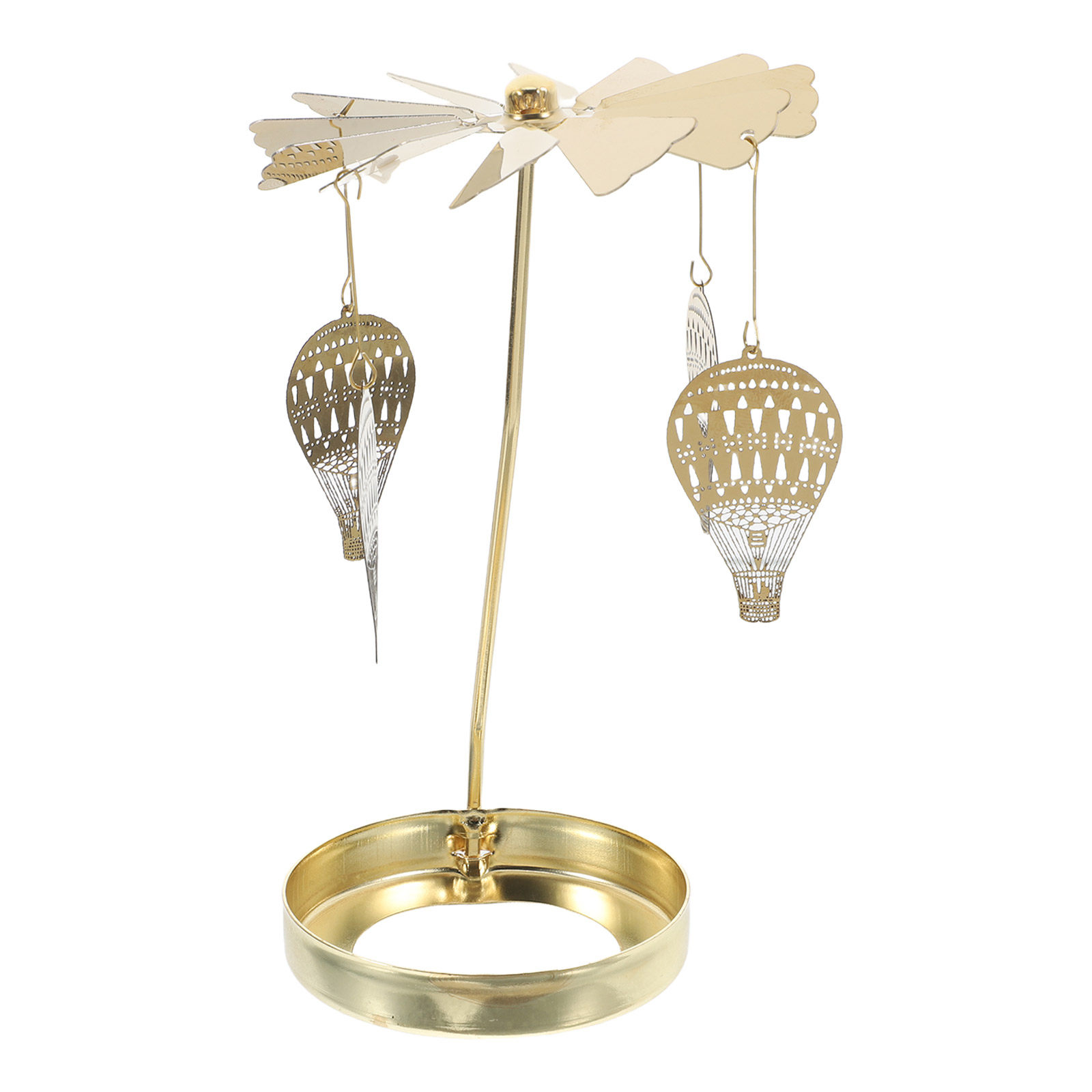 Wedding Decoration Supply - Drehbarer Metallhalter für Teelichter, keine Batterien