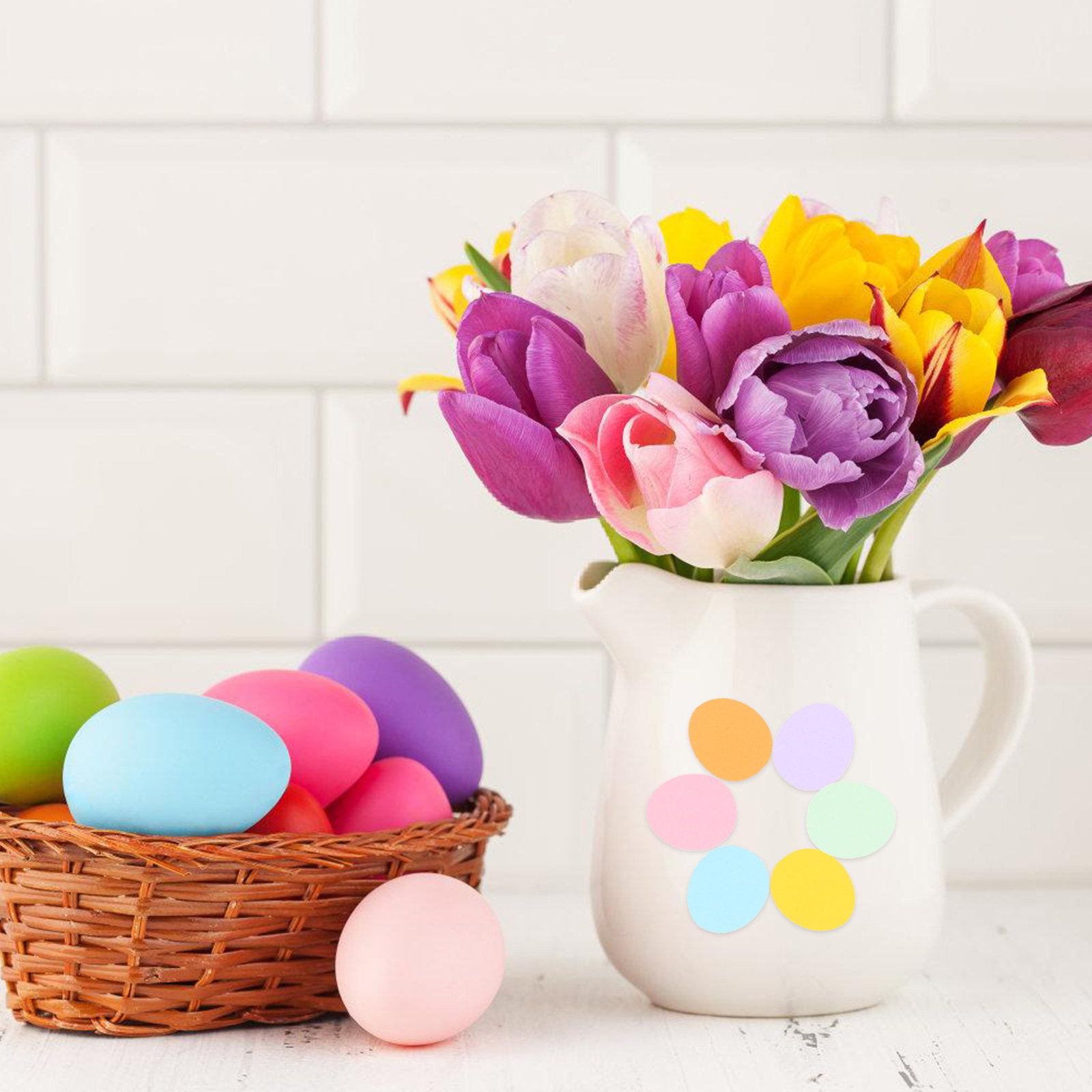 Papercraft Supply Confetti - 100 Stück Hasen-Osterkonfetti, dekoratives Papierkonfetti für