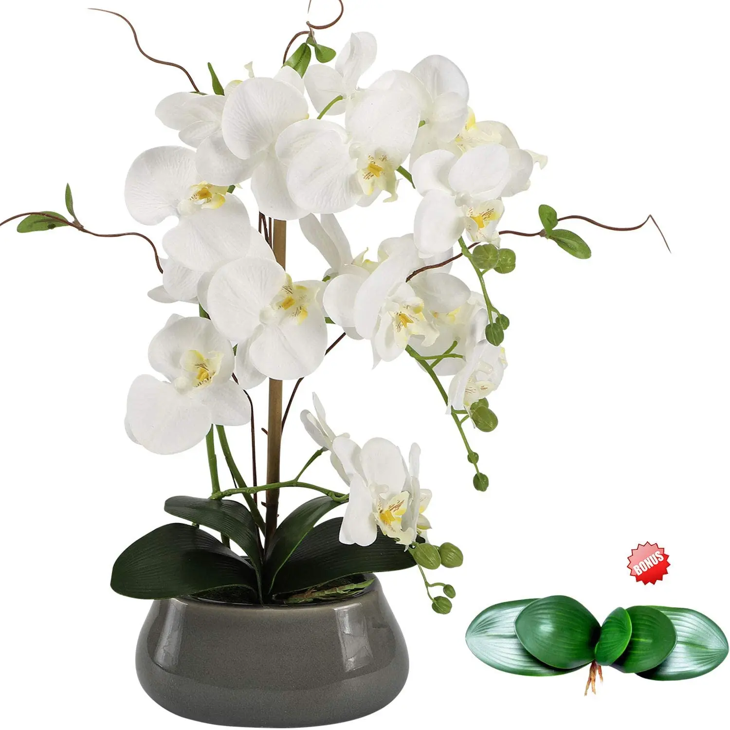 Flower Girl Basket - Künstliche Orchideen blumen Mittelstücke für Esstisch