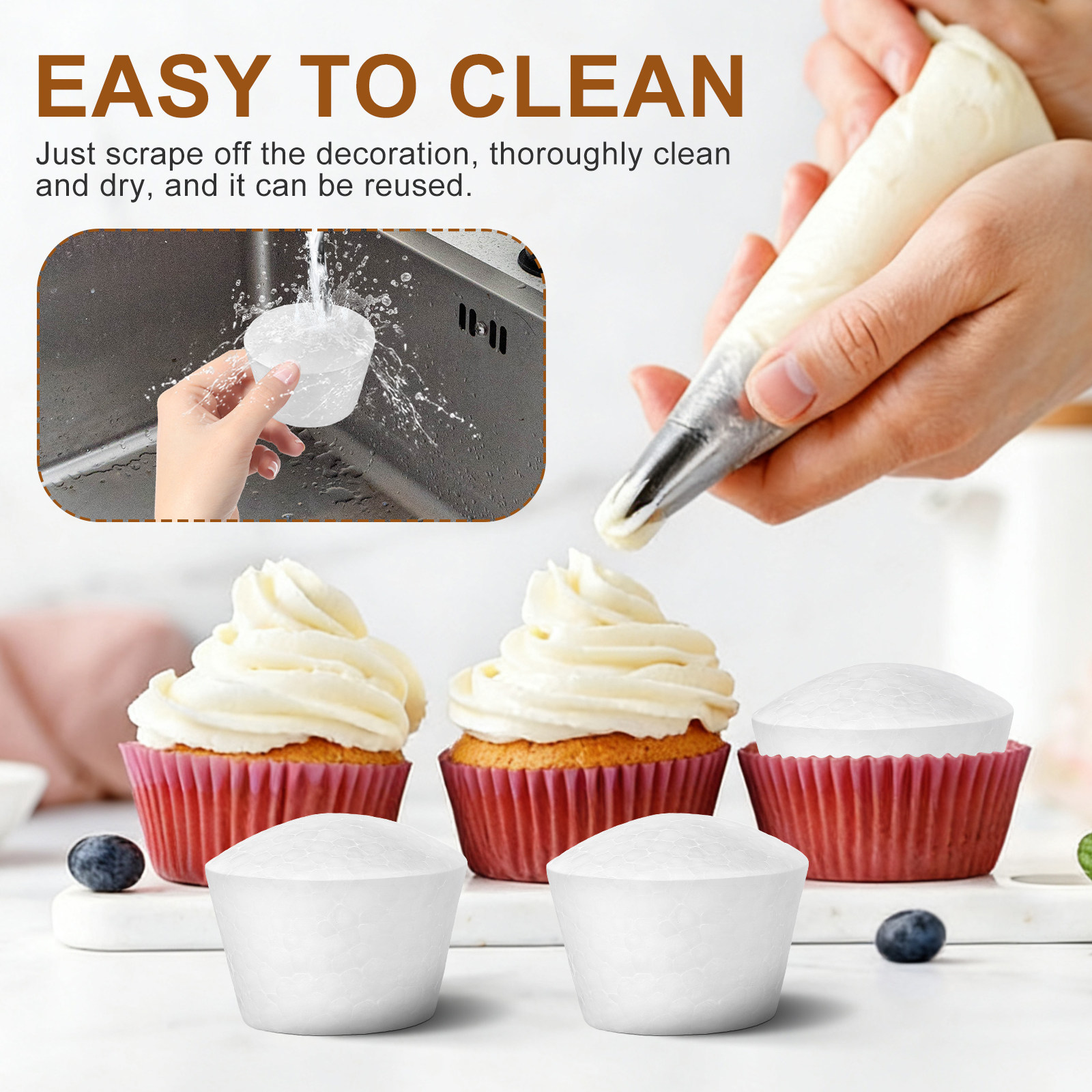 20 Stück Kuchen-DIY-Cupcake-Sc – Wedding Decoration Supply Bewertung und Preis
