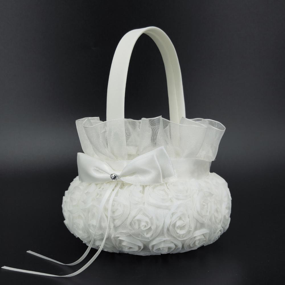 Romantische Blume Perle Bowkno – Flower Girl Basket Bewertung und Preis