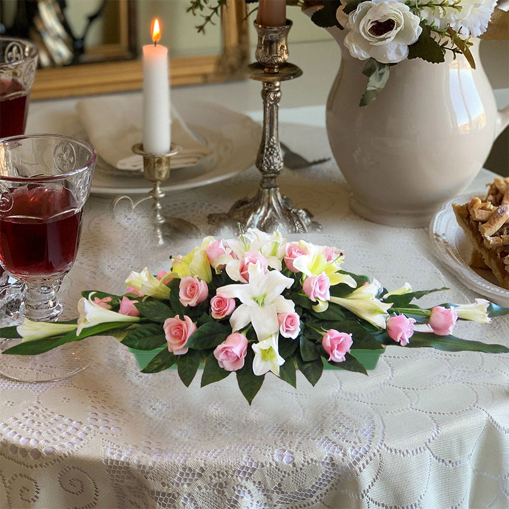 6 Stück Kunststoff-Blumenschum – Wedding Decoration Supply Bewertung und Preis