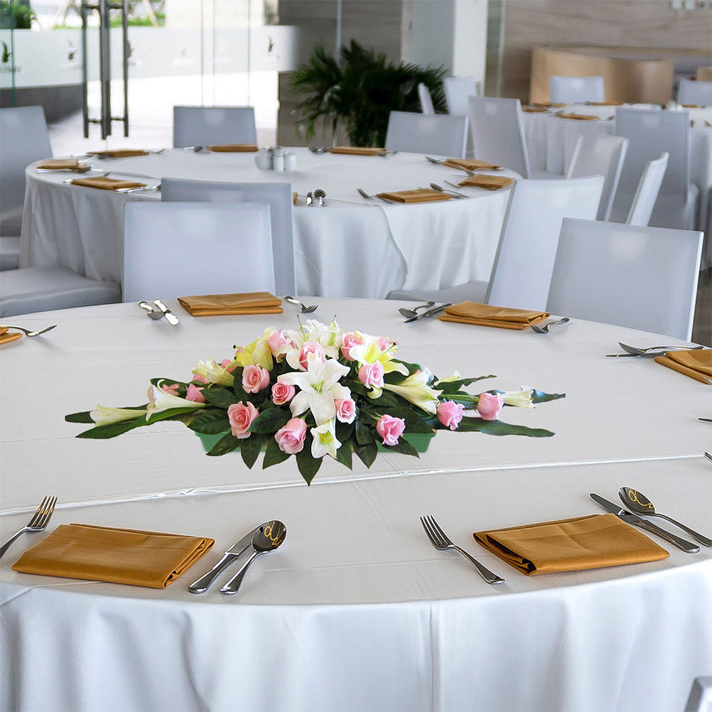 6 Stück Kunststoff-Blumenschum – Wedding Decoration Supply Bewertung und Preis