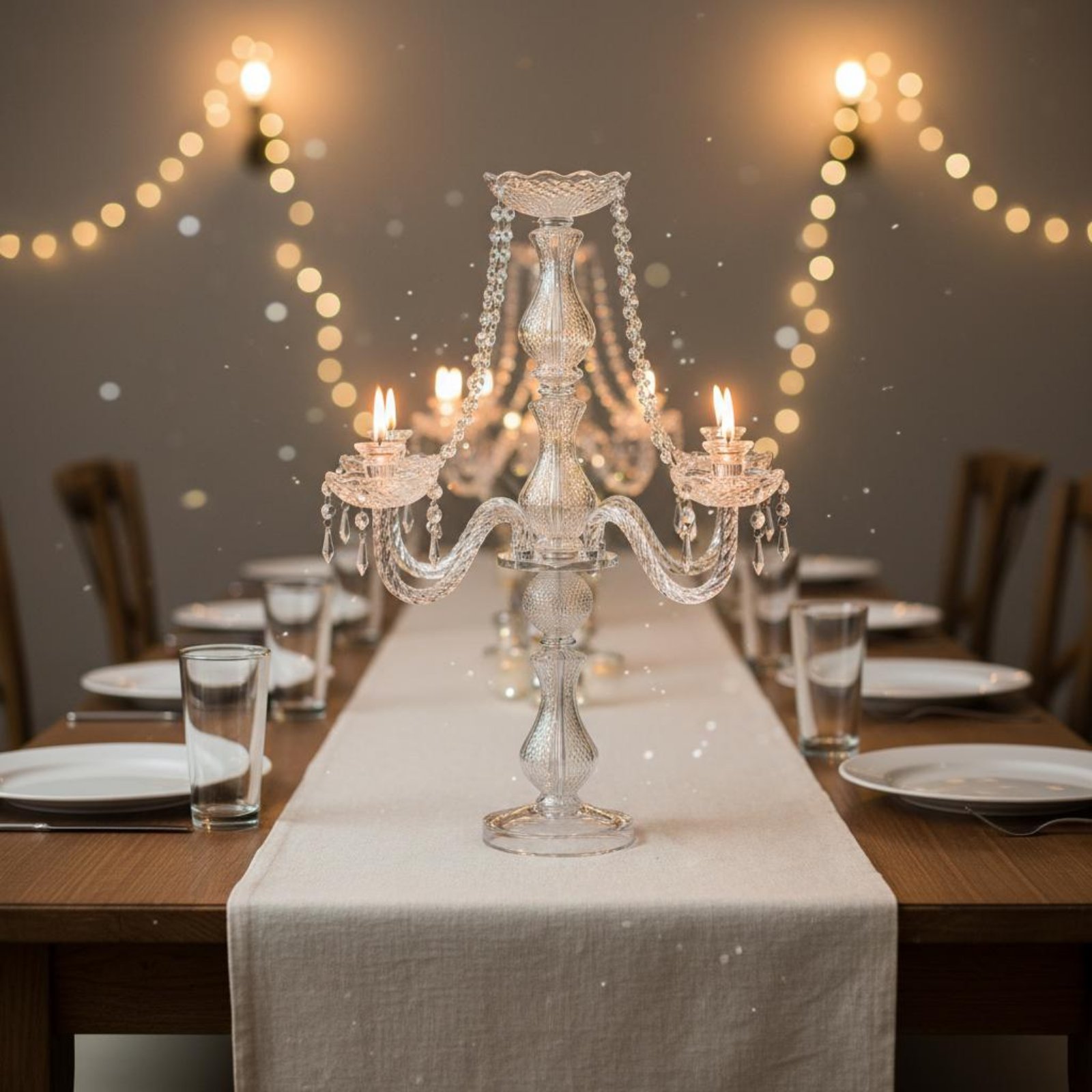 Kristall-Kerzenleuchter Elegan – Wedding Decoration Supply Bewertung und Preis