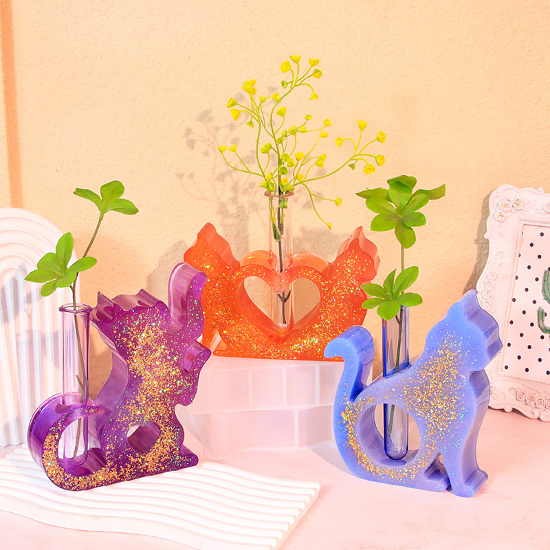 Katzenförmige Harzformen, Vase – Flower Girl Basket Bewertung und Preis