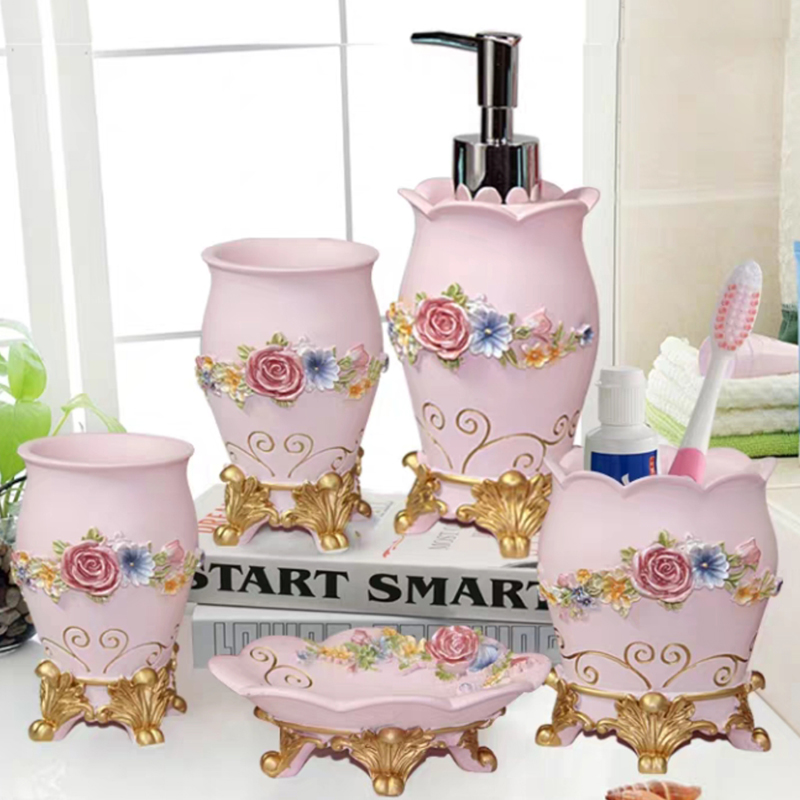 5 stücke Mode Bad Lieferungen  – Wedding Bathroom Supply Kit Bewertung und Preis